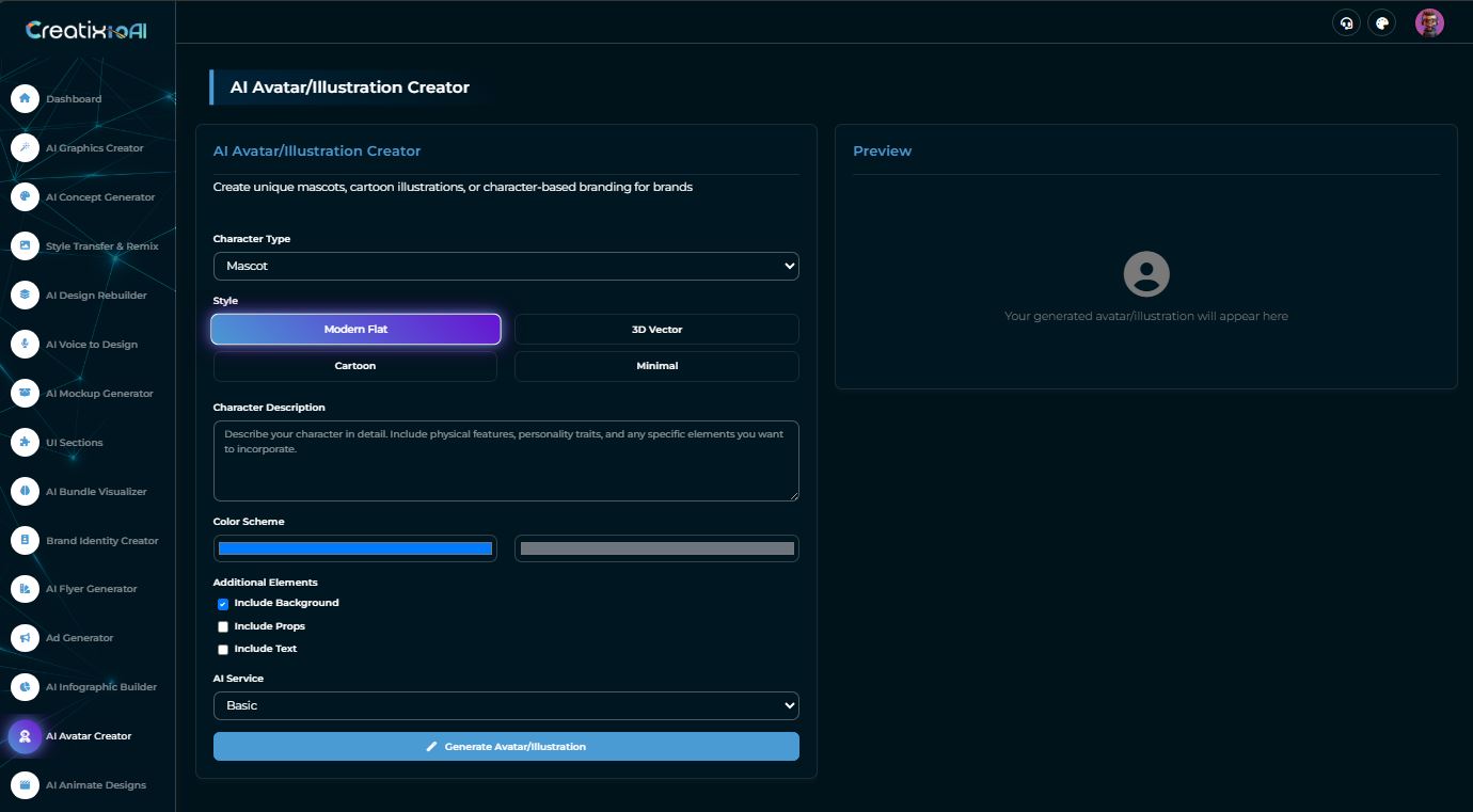 ai-avtar-creator-dashboard