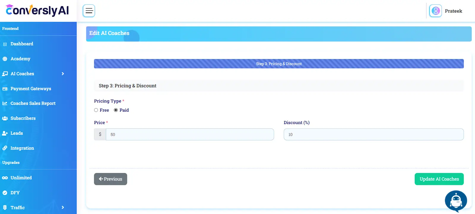 conversly-program-pricing-structure